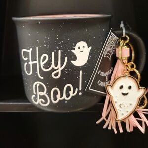 Hey Boo Keychain Mug Gift Set